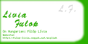 livia fulop business card
